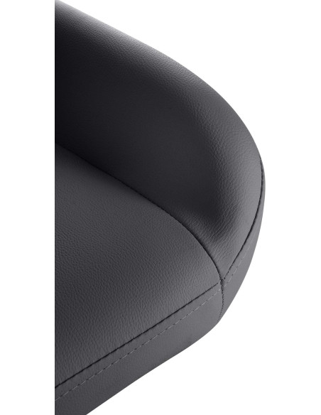 Tabouret de bar moderne en Polyuréthane Noir Métal Doré Gylvan - 3