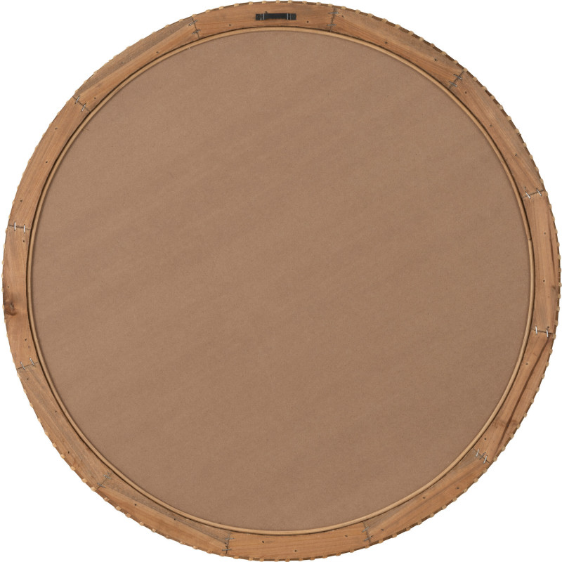 Miroir Mural Rond en Bois de sapin Naturel Layana - 2