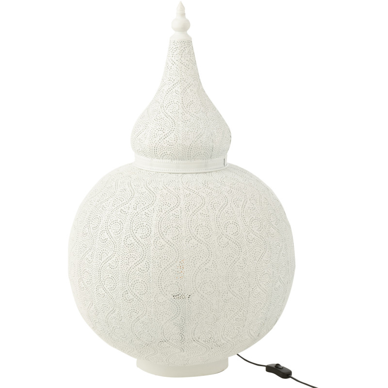 Lampe à poser Goutte XL en Métal Blanc Aladin - 1