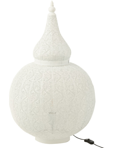 Lampe à poser Goutte XL en Métal Blanc Aladin - 1