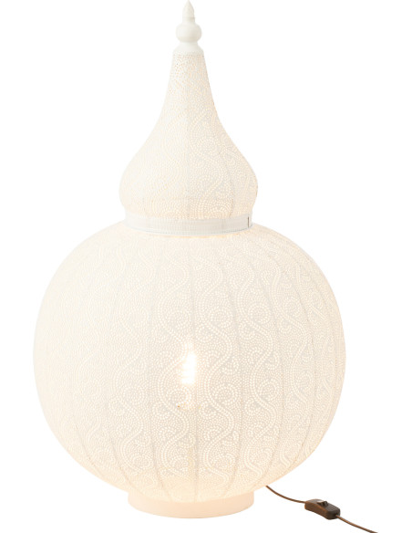 Lampe à poser Goutte XL en Métal Blanc Aladin - 2