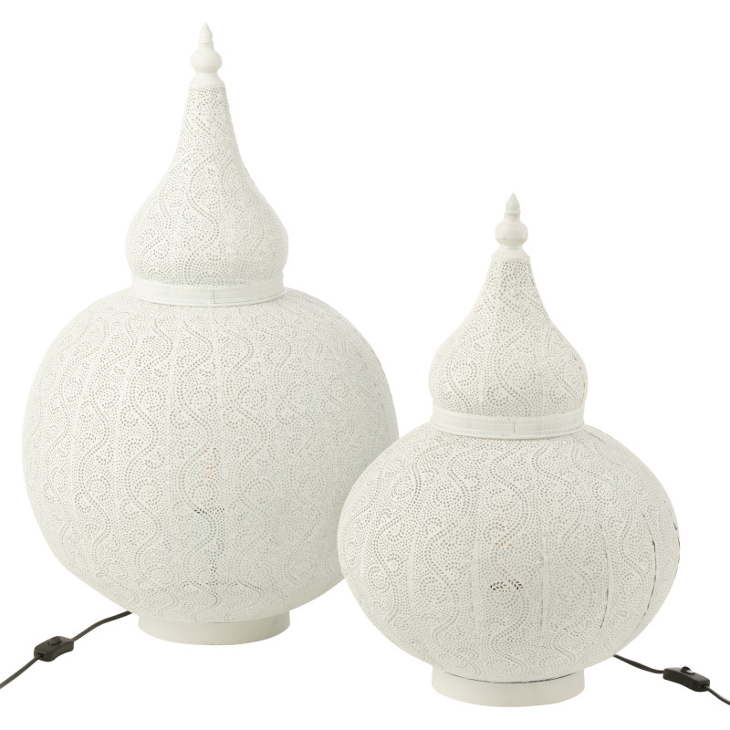 Lampe à poser Goutte XL en Métal Blanc Aladin - 5