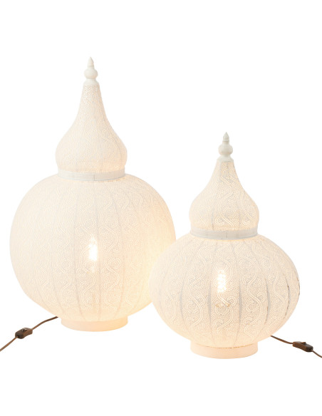 Lampe à poser Goutte XL en Métal Blanc Aladin - 6