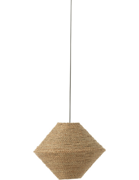 Suspension Soucoupe 40 cm en Jonc de mer Naturel Neyla J-Line - 1