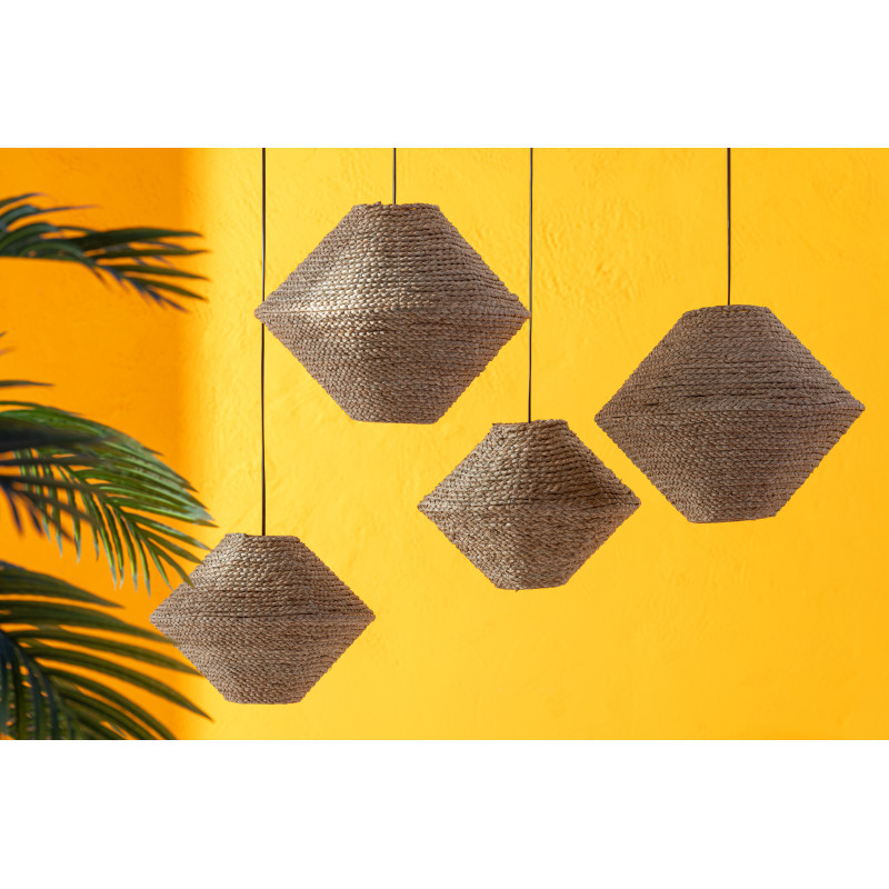 Suspension Soucoupe 40 cm en Jonc de mer Naturel Neyla J-Line - 2
