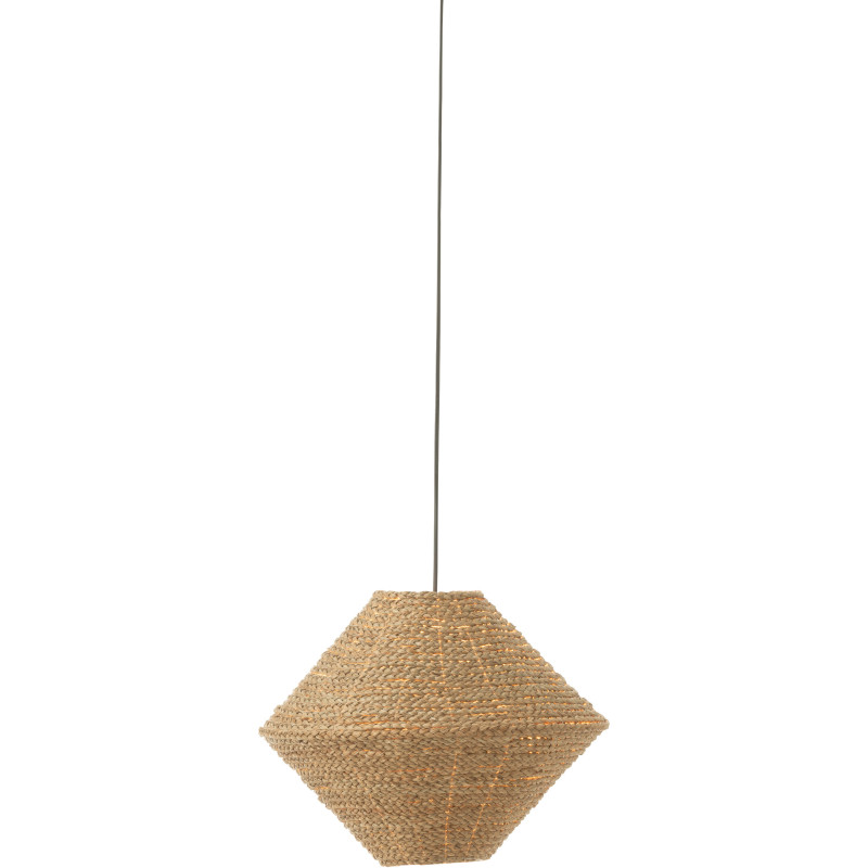 Suspension Soucoupe 40 cm en Jonc de mer Naturel Neyla J-Line - 3