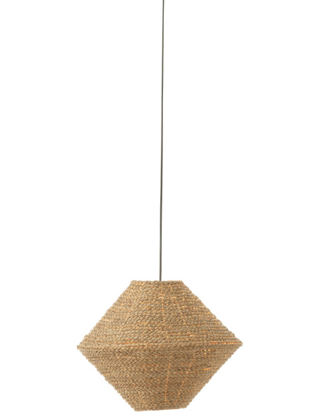 Suspension Soucoupe 40 cm en Jonc de mer Naturel Neyla J-Line - 3