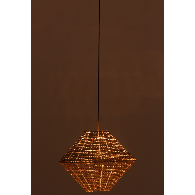 Suspension Soucoupe 40 cm en Jonc de mer Naturel Neyla J-Line - 4