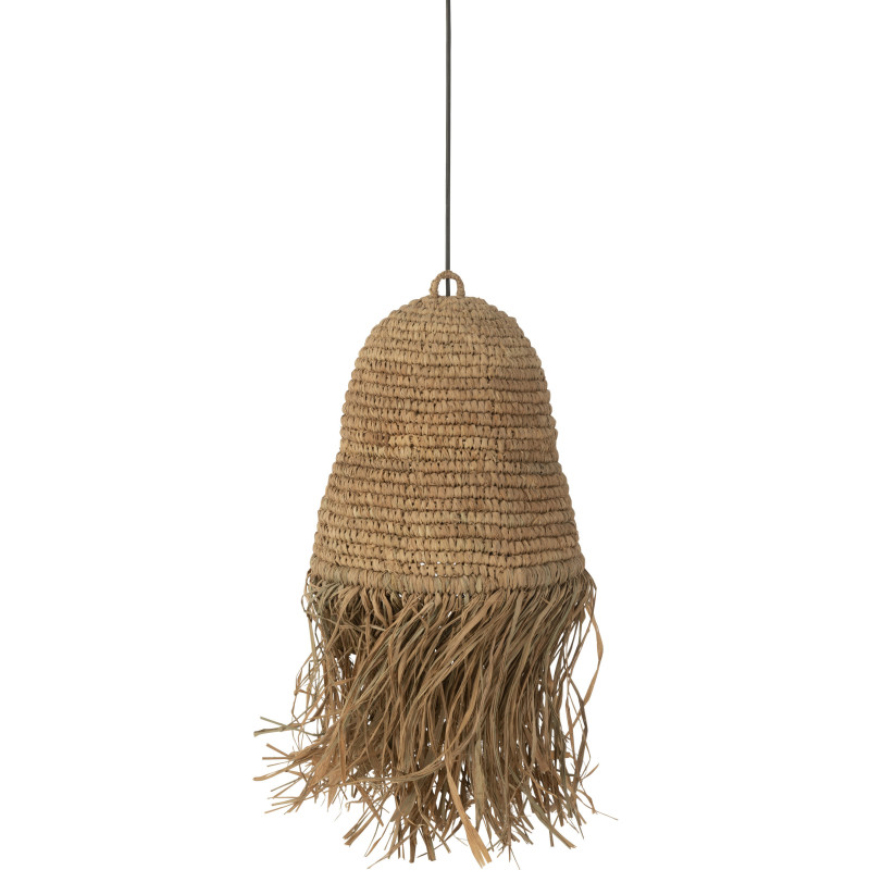 Abat-jour pour suspension 30 cm en Sisal Naturel Raphia Naturel Avec franges Sandro - 1