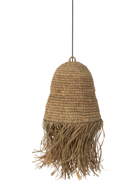 Abat-jour pour suspension 30 cm en Sisal Naturel Raphia Naturel Avec franges Sandro - 1