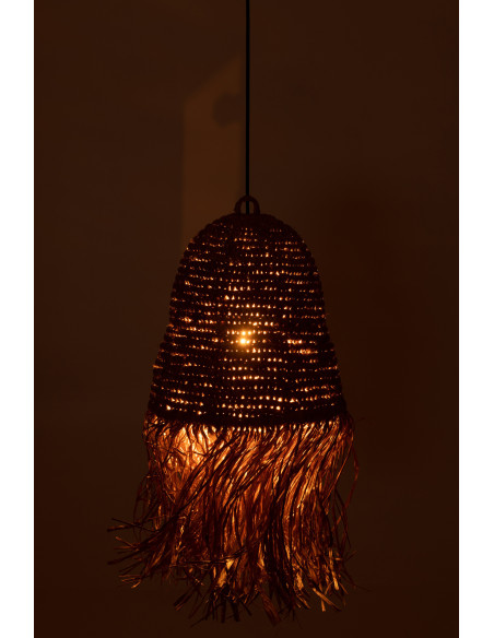 Abat-jour pour suspension 30 cm en Sisal Naturel Raphia Naturel Avec franges Sandro - 3