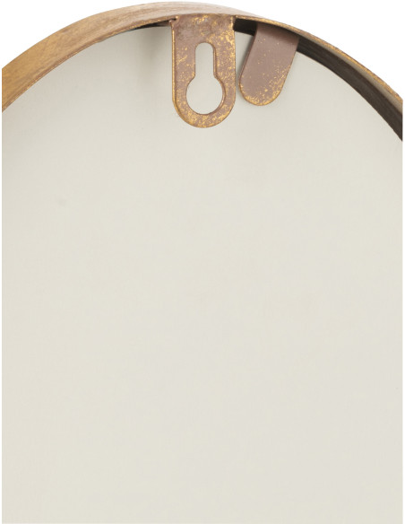 Miroir Mural Irrégulier Hauteur 70 cm en Bois Doré Sana - 3