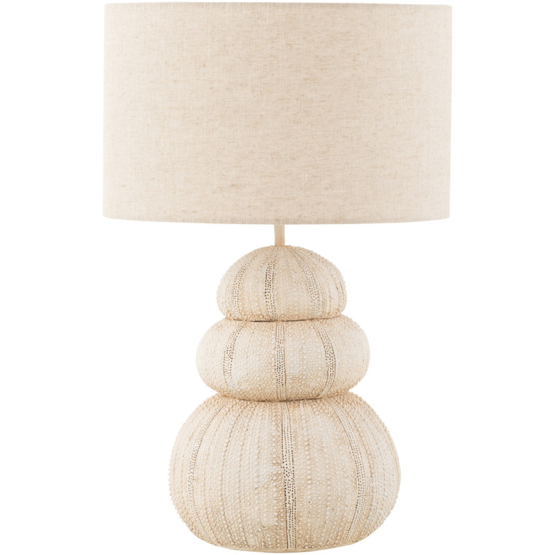 Lampe à poser Oursin en Résine Beige Polyester Beige Jana - 1