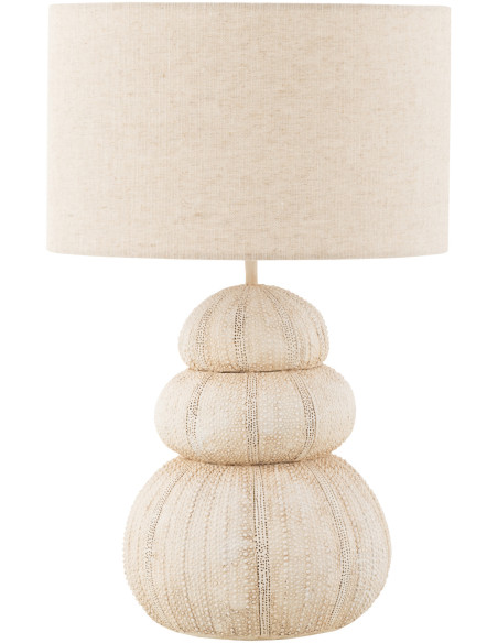Lampe à poser Oursin en Résine Beige Polyester Beige Jana - 1