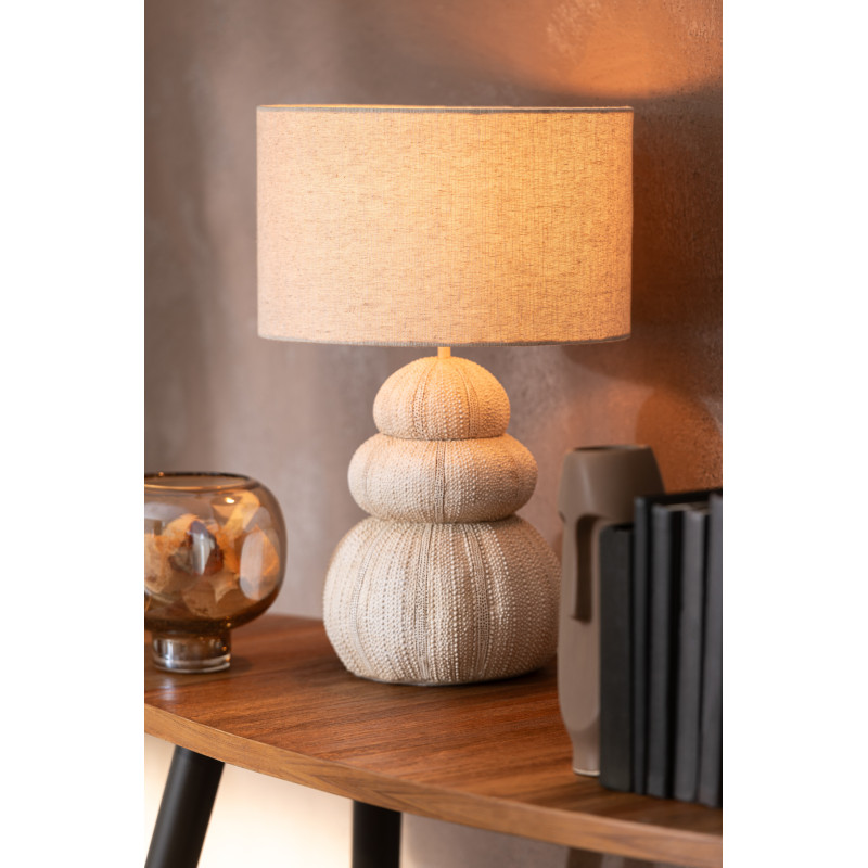 Lampe à poser Oursin en Résine Beige Polyester Beige Jana - 2