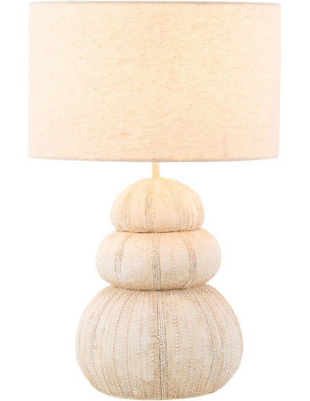 Lampe à poser Oursin en Résine Beige Polyester Beige Jana - 3