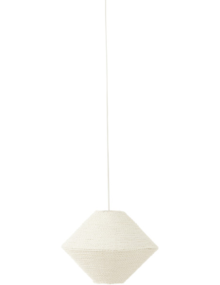 Suspension Soucoupe 35 cm en Raphia Naturel Neyla - 1