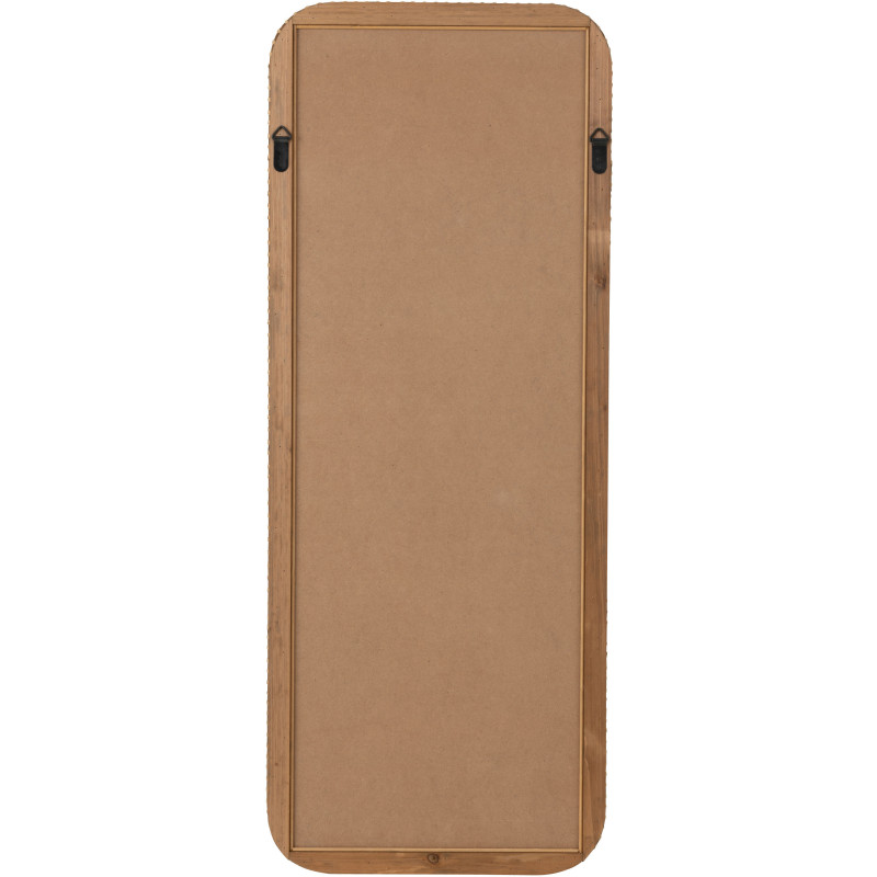 Miroir Mural Rectangulaire en Bois de sapin Naturel Layana - 3