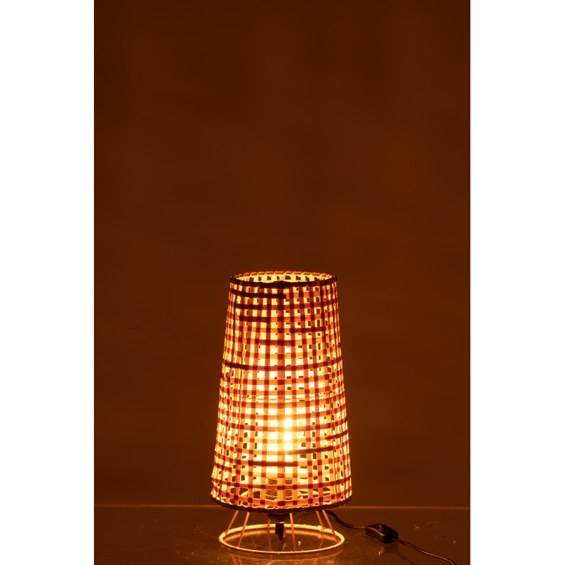 Lampe à poser en Rotin Naturel Léna - 3