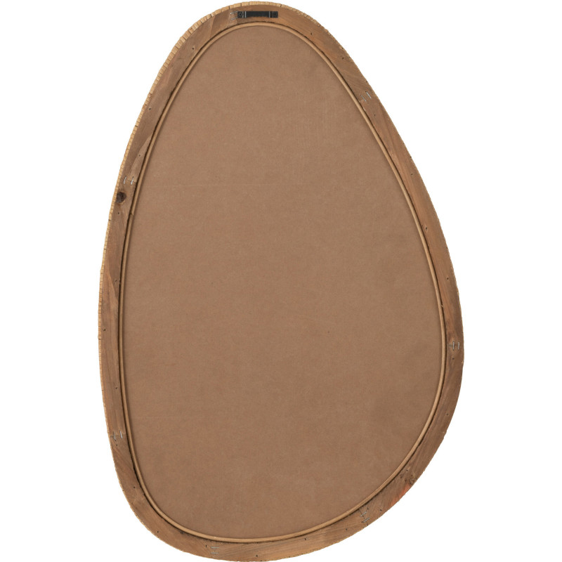 Miroir Mural Ovale en Paille de rotin Naturel Aidan - 2