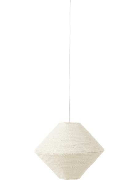 Suspension Soucoupe 40 cm en Raphia Naturel Neyla - 1