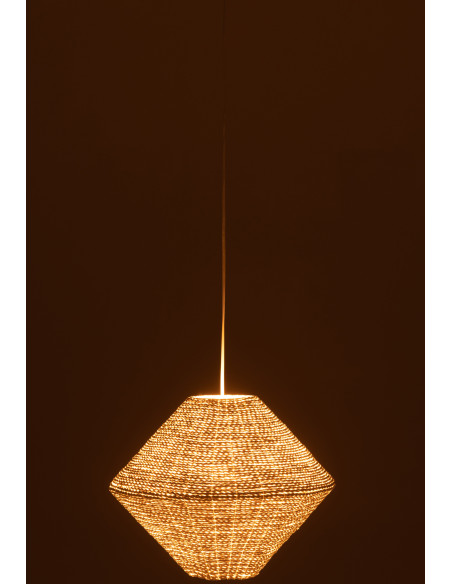 Suspension Soucoupe 40 cm en Raphia Naturel Neyla - 3