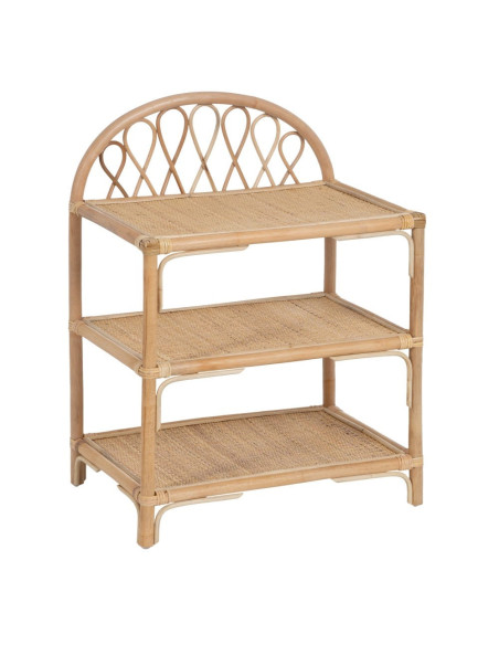 Étagère 3 niveaux en Rotin Naturel Ratan - 1