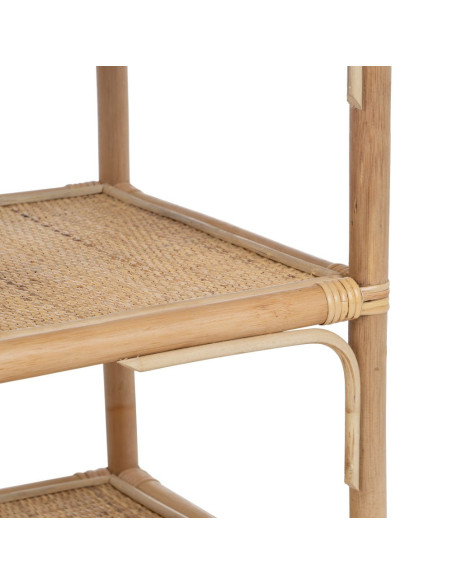 Étagère 3 niveaux en Rotin Naturel Ratan - 5