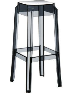 Tabouret de bar Maily en Polycarbonate Blanc Brillant - 1