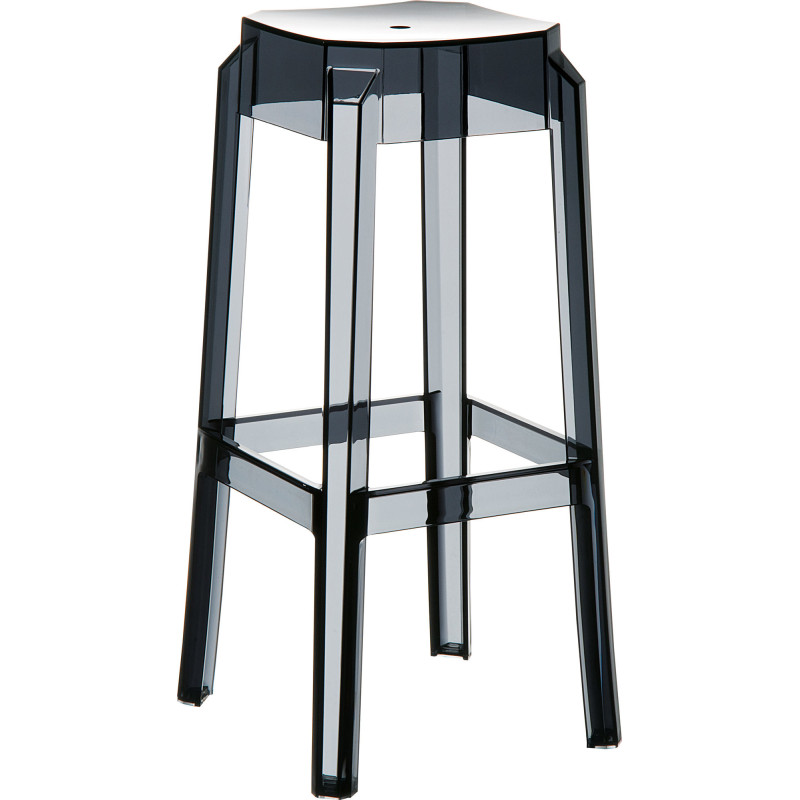 Tabouret de bar Maily en Polycarbonate Blanc Brillant - 1