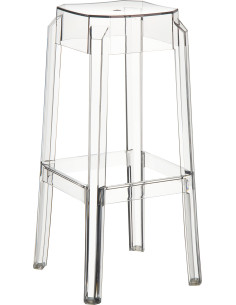 Tabouret de bar Maily en Polycarbonate Transparent - 1