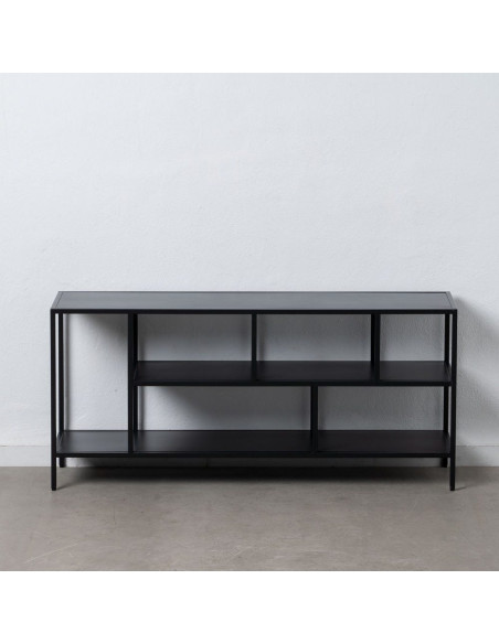 Meuble Tv 2 étagères en Métal Noir Square - 9