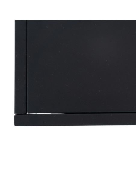 Meuble Tv 2 étagères en Métal Noir Square - 7