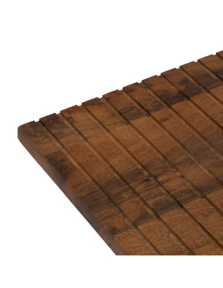 Table basse Rectangulaire en Bois de manguier Marron Métal Noir Abner - 3