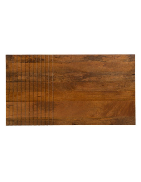 Table basse Rectangulaire en Bois de manguier Marron Métal Noir Abner - 7