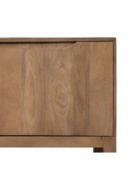 Meuble Tv 2 portes 1 tiroir 1 niche en Bois de manguier Naturel Straight Line - 5