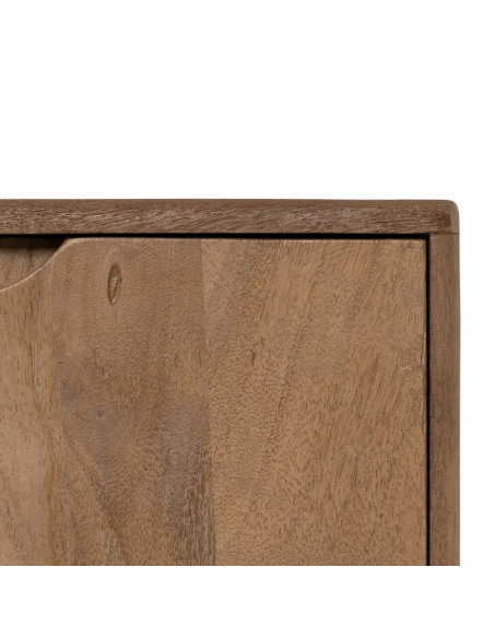 Meuble Tv 2 portes 1 tiroir 1 niche en Bois de manguier Naturel Straight Line - 9