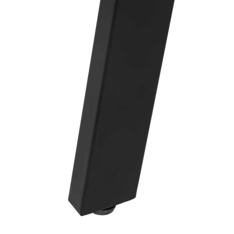 Table à manger Ronde 4 personnes en Bois d'acacia Naturel Métal Noir Jeffrey - 6