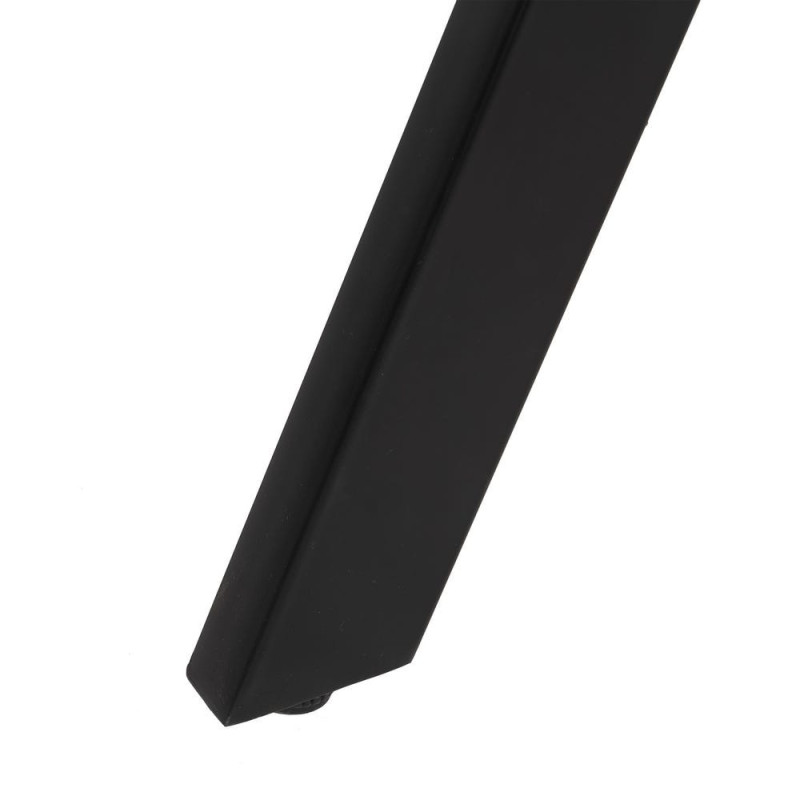 Table à manger Ronde 6 personnes en Bois d'acacia Naturel Métal Noir Jeffrey - 6