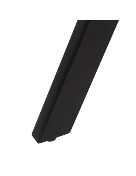 Table à manger Ronde 6 personnes en Bois d'acacia Naturel Métal Noir Jeffrey - 6