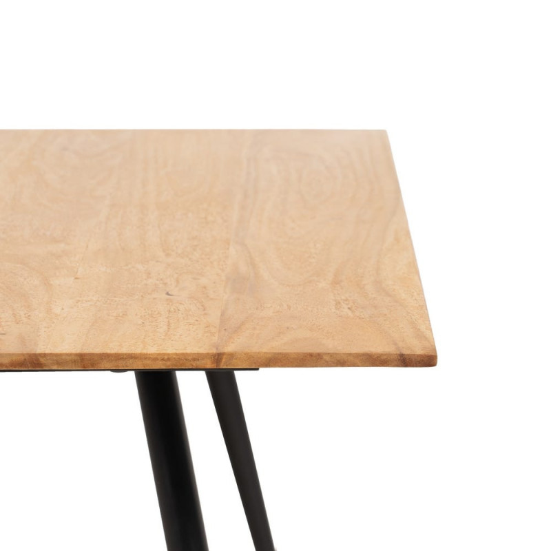Table basse Carrée en Bois d'acacia Naturel Métal Noir Jeffrey - 3
