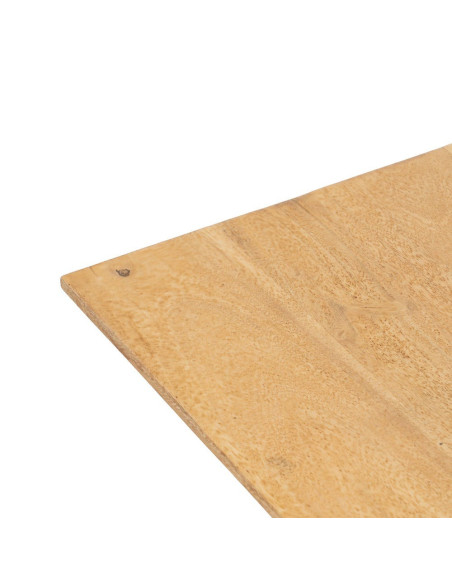 Table basse Carrée en Bois d'acacia Naturel Métal Noir Jeffrey - 4