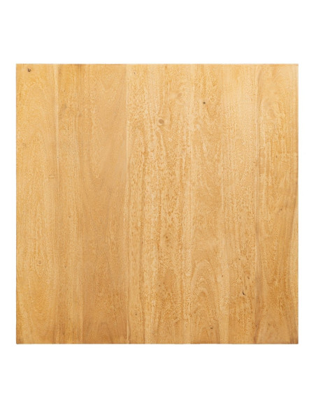 Table basse Carrée en Bois d'acacia Naturel Métal Noir Jeffrey - 7