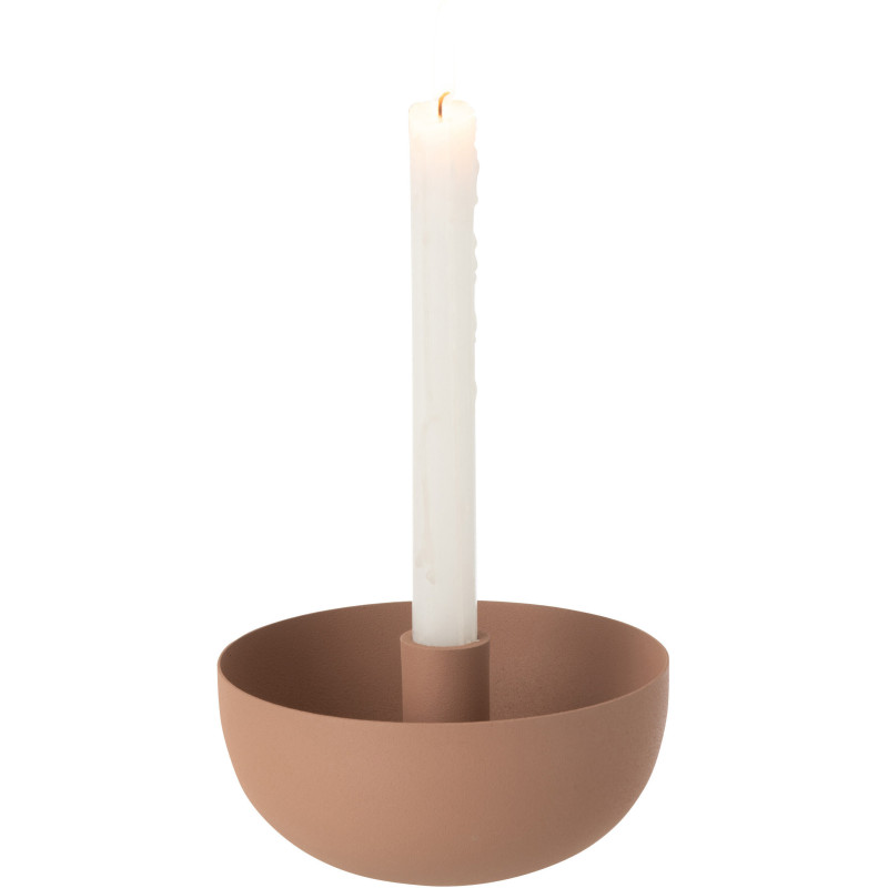 Bougeoir bol Zénith Hauteur 8 cm en Métal Vieux rose - 3