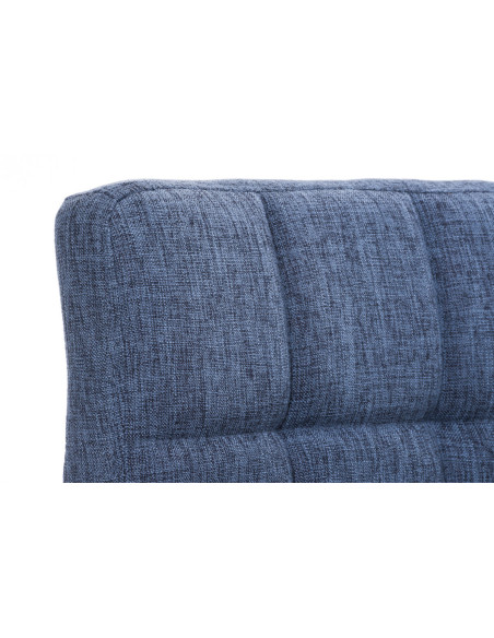 Tabouret de bar réglable en Tissu Bleu Métal Argenté Gorlin - 2