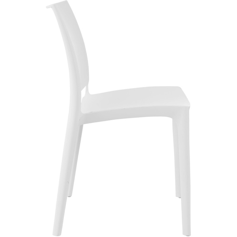 Chaise moderne en Polypropylène Blanc Zovia - 3