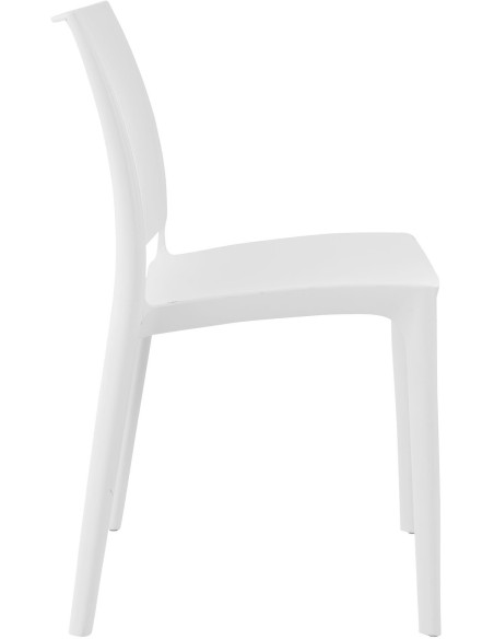 Chaise moderne en Polypropylène Blanc Zovia - 3