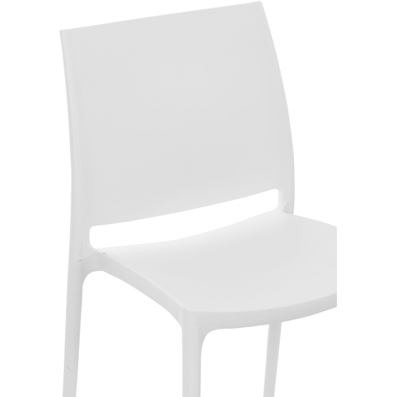 Chaise moderne en Polypropylène Blanc Zovia - 4
