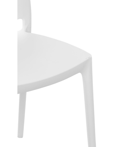 Chaise moderne en Polypropylène Blanc Zovia - 6