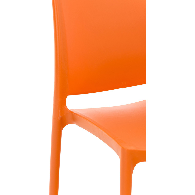 Chaise moderne en Polypropylène Orange Zovia - 6